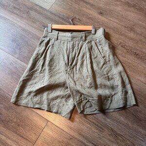 Everlane Linen High Waist Shorts (2)